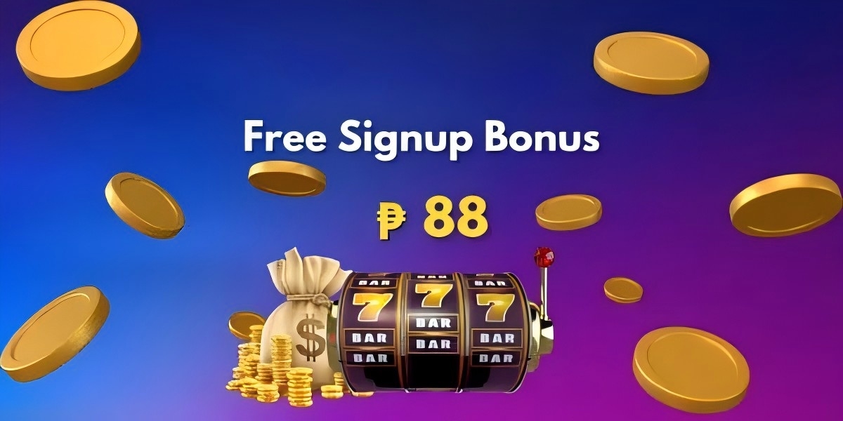Free signup bonus of 88 pesos with gold coins and a slot machine