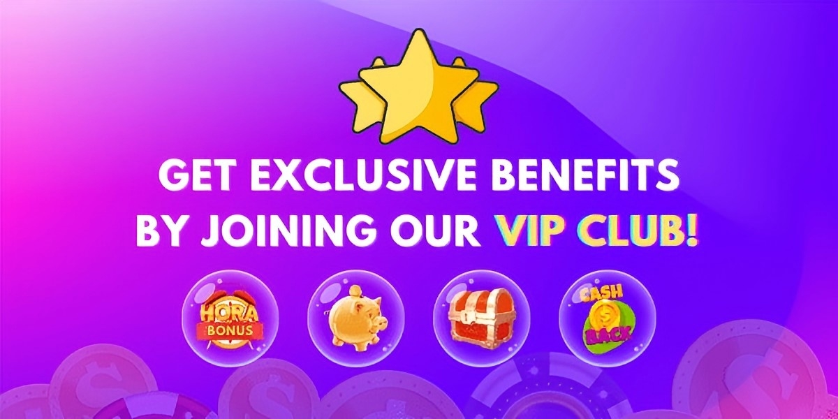 VIP club promotion showing bonus, savings, prize, and cashback symbols